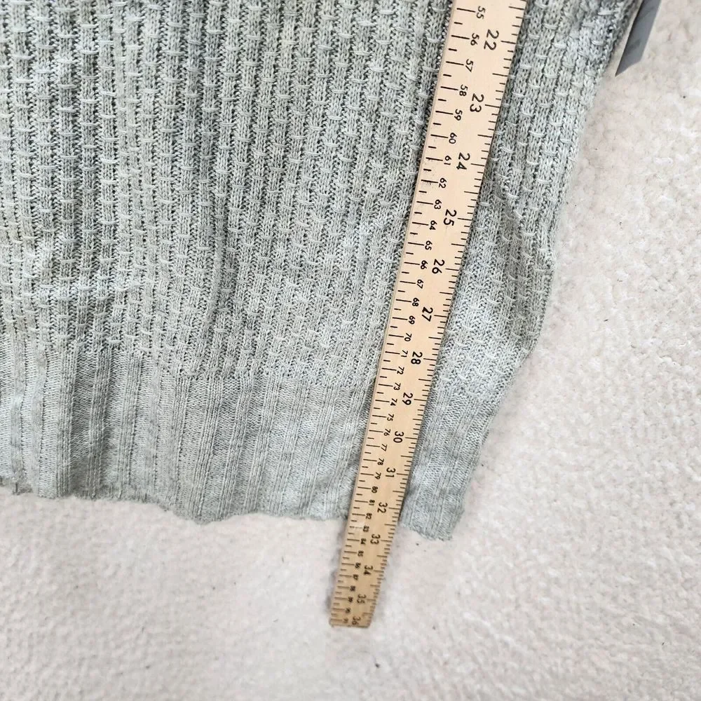 LUSH Knit Sweater Dress Women's XS Light Gray Heather Cowl Neck Long Sleeve + - Picture 7 of 11